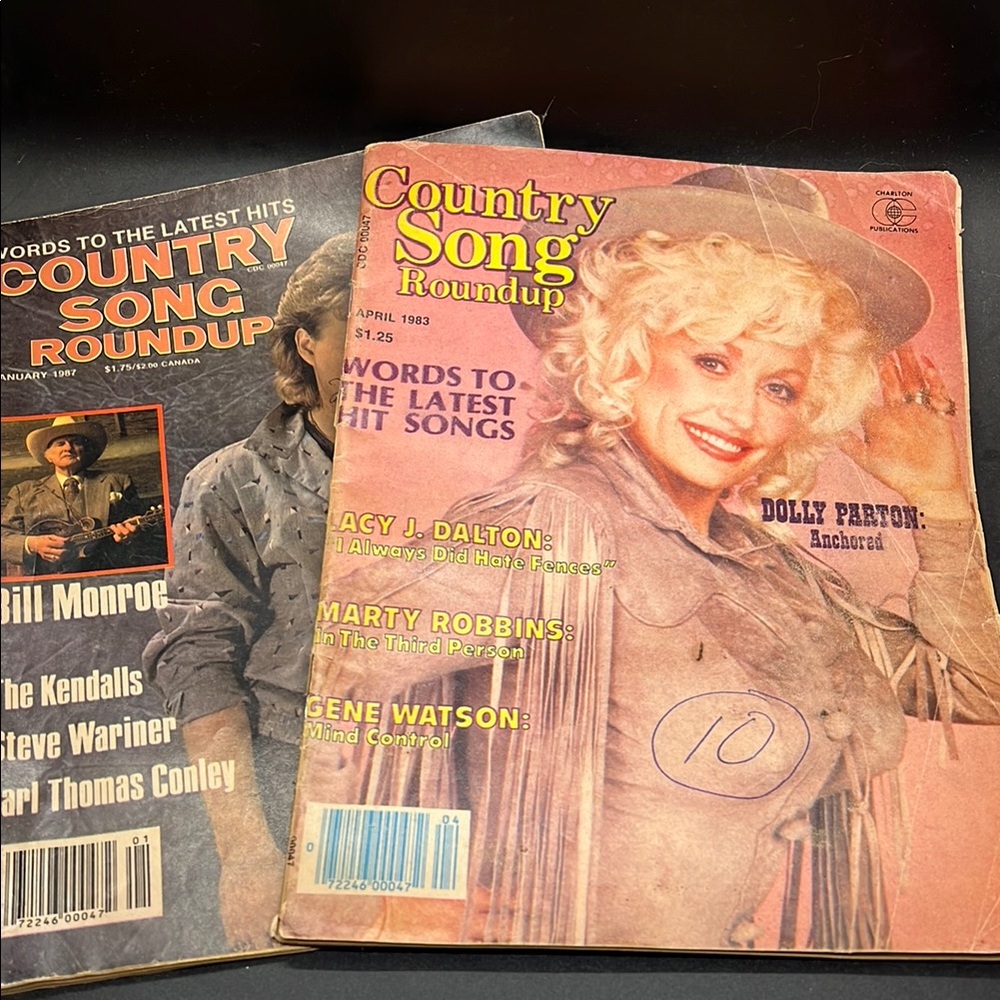 1983 Country Song Roundup Magazine Dolly Parton Anchored - 1987